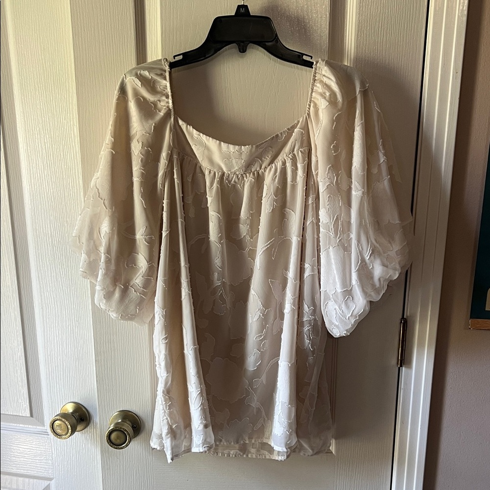 Elegant Cream Women's Top